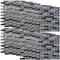 infactory Wandverblender-Aufkleber: Selbstklebende 3D-Steinwandoptik-Fliesenaufkleber, 26 x 26cm, 20er-Set (Fliesenaufkleber 3D Mosaik, Klebefolie Mosaik Fliesen, Reparaturset)