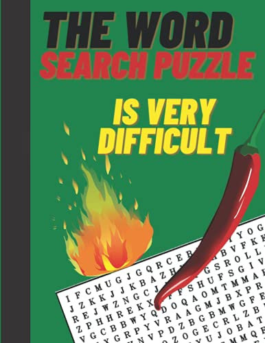 The word search puzzle is very difficult: Word search for seniors and seniors with challenging relaxing puzzles