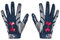 Under Armour Herren F8 Neuheit Fu ball Handschuhe, (409) Academy/Steel/Rot, X-Large