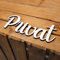 Privat Türschild Schriftzug weiß Holz Schild Privaträume Türdeko Buchstaben Zimmer zum Ankleben 23 x 9 cm