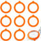 8 Pcs Mason Jar Seals Silicone Jar Gaskets Replacement Gaskets Seals, Leak Proof Standard Rubber Seal Rings for Mason Storage Jars Glass Cans