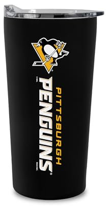 Rico Industries NHL Hockey Pittsburgh Penguins Trinkbecher, weich, griffig, 530 ml