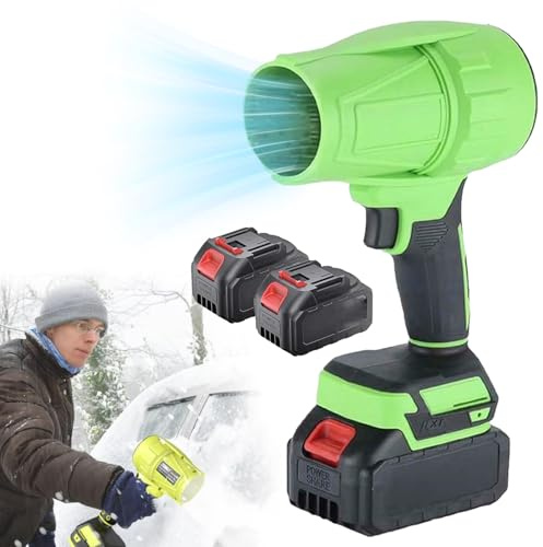 Donubiiu Cordless Turbo Super Power Air Duster, Elektrische StaubgebläSe 300000rpm, Mit 21 V Akku Und LadegeräT (2 Batteries)