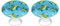XJHMMAEASD Cabinet Hardware Knobs Green Turtles Swimming Decorative Pulls Handles Drawer Dresser Knobs for Cupboard Wardrobes 2 PCS