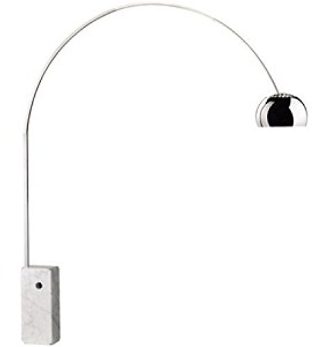 BOGEN STEHLEUCHTE E27 MIT SOCKEL AUS CARRARA-MARMOR F0300000