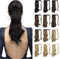 Sofeiyan Pferdeschwanz Haarteil Lockig Haarverlängerung Extension Pferdeschwanzverlängerung Synthetisches Natürliches Gewelltes Haarteil Wrap Around Pony Tail Hair Extensions 38cm-Natürliches Schwarz