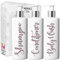 Print Maniacs 3 Set Mrs Hinch Inspired White Personalised Dispenser Pump Bottles Shampoo Conditioner Body Wash (Matt Rose Gold)