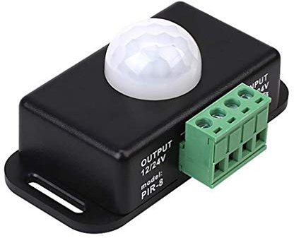 Guangcailun Automatique DC 12V-24V 8A infrarouge PIR détecteur de mouvement Interrupteur pour bande LED détecteur de mouvement Commutateur
