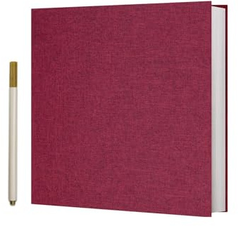Vienrose Photo Album Self Adhesive Book 60 Pages 28x27cm Red