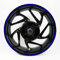 Felgenrand Aufkleber Blau 9 mm GP Style 17 Zoll Auto Motorrad X700514