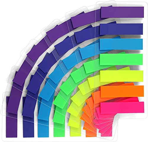 Sticky Notes,980 Pcs Sticky Notes Flags, Page Markers, Mini File Tabs, Book Markers, Bright Colors Page Index Stickers, Writeable Labels for Page Marking, with a Storage Bag (7 Colours)