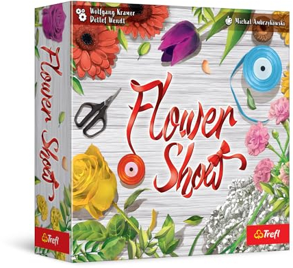 Trefl – Flower Show – Familienspiel, Kartenspiel, Zeichnungen von Blumen, Blumenausstellung, Spiel für Erwachsene und Kinder ab 8 Jahre