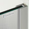 Wandanschlussprofil Dusche 100 cm für 10 mm Glas I Wandprofil Duschwand verchromt I U-Profile Aluminium I U-Profil Dusche Glaswand I Walk in Dusche I Duschwand Halterung