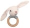 Mealini RING-RASSEL Hase Hugo - tolles sensorisches Spielzeug für Babies aus Holz, niedliche Rassel