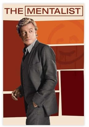 LoueN Poster aus der TV-Serie The Mentalist (5) auf Leinwand, Schlafzimmer, Dekoration, Sport, Landschaft, Büro, Raumdekoration, Geschenk, ungerahmt, 30 x 45 cm