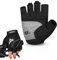 ATERCEL Fahrradhandschuhe Herren Damen, Breathable Elastic Back, 5mm SBR-Polsterung Radthandschuhe Atmungsaktive Sporthandschuhe Stoßdämpfende MTB-Handschuhe