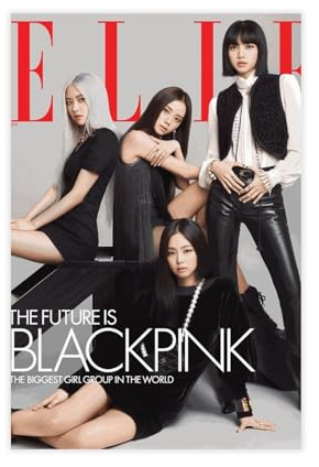 AmAzwi K-pop Poster auf Leinwand, Motiv Blackpink, 46 cm, Schlafzimmer-Dekor, Sportlandschaft, Büro, Raumdekoration, Geschenk, ungerahmt: 20 x 30 cm