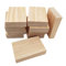 Unlackierte Holzblöcke, rechteckige Holzbretter zum Basteln, 12 x 8 x 2,5 cm, blanko, zum Schnitzen, Malen und Brennen, 10 Stück