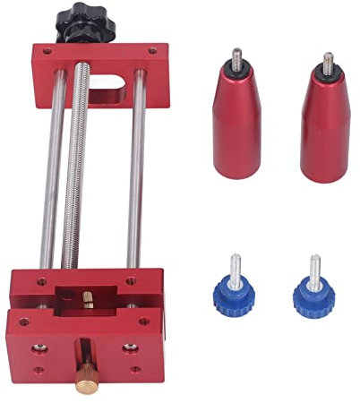 Woodworking Tenoning Safety Clamp, Aluminum Alloy Router Table Tenoning Clamp, Manual Pusher Guide Clamp Jig for Router Table Saw