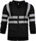 RLEHJN Warnjacke Herren Winter, Kapuzen Sweatshirt Reflektierend Jacke Lockerer Leicht Verkehr Arbeitsjacke Baustelle Sicherheitsjacke Winter Kapuzenpullover Warnschutz Jacke Mantel