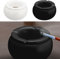 Sturmaschenbecher Ø 13 cm │ Keramik weiß schwarz │Aufsatz abnehmbar │Windaschenbecher (2 x Aschenbecher Ø13cm schwarz/weiß)