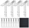 Rebanky 4 Pezzi Kit Ganci Pannello Solare Balcone Supporto per Pannello Solare da Balcone Staffe Fotovoltaico in Acciaio Inox Ganci per Pannelli Solari per Pannello Fotovoltaico Cavo Metallico