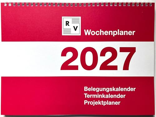 Wochenplaner 2027, DIN A4, Zimmerbelegungsplaner, Belegungskalender, Terminkalender, Projektplaner, Personalplaner, Zimmerbelegungskalender,