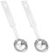 Lot de 2 mini cuillères doseuses en acier inoxydable de 5 ml - Cuillères doseuses en métal - Cuillères à café - Cuillères à soupe - Cuillères à café - Cuillères doseuses à café pour la cuisson et la