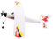 Gatuida Elastic Band Airplane Model Flying Toy Aeroplane Model Glider Planes for Boys Outdoor Fun Random Style