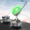 15W Wireless Charger Magnetic Maglock Phone Mount, Fast Charging Cell Phones Holder, Super Strong Vacuum Suction & Magnetic, Adjustable & Foldable 360 Degree Rotating Bracket for iPhone Mag Safe
