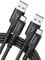 JSAUX USB C Cable (2 m 2-Pack) 3.1A Fast Charging, Type C Fast Charger Cable Compatible with iPhone 16e 16 15 Pro Max Plus, Samsung Galaxy S25 S24 S23 S22, A14 A15 A25 A35 A53 A55, CarPlay -Black