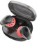 Cleer Audio, Goal Sport True Wireless Earbuds with 20 Hour Battery, for Workout and Exercise, Water and Sweat Resistant, Touch Controls, and High Audio Quality and Bass, Black/Red