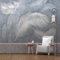 Fototapete 3D Tierischer Nordischer Stil Der Grauen Feder 3D Fototapeten Wandbild Motivtapeten Vlies-Tapeten Wandtapete Tapete Wohnzimmer Schlafzimmer Wandbild 200X150Cm