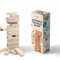 Bascuda Stapelturm Holz - Holzklötze Wackelturm Holz Stapelspiel - Familienspiel aus Holz mit 54 Teilen Geeignet ab 3 Jahren - 7 x 7 x 25 cm