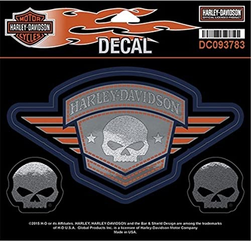 Harley-Davidson Aufkleber Skull Badge