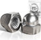 PD® Tuercas de sombrerete de acero inoxidable M6 (DIN 1587)|Tuercas de sombrerete A2 V2A| Tuercas de sombrerete protectoras de alta forma para tornillos, varillas roscadas y pernos roscados |10 pts
