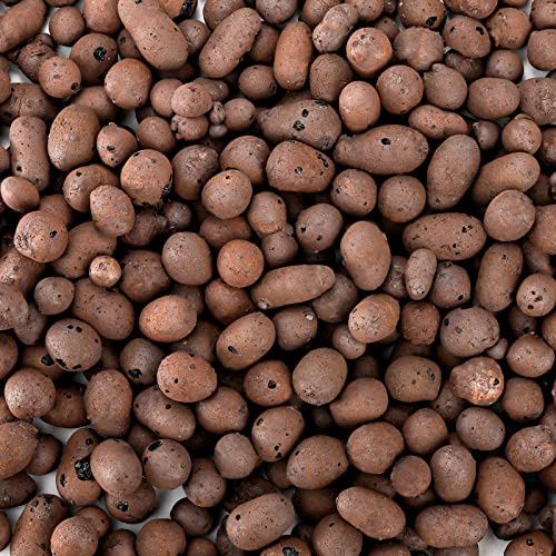 Okllen Guijarros de arcilla expandida orgánica de 6.5 libras, drenaje hidropónico de 11-14 mm, organizan rocas, medios de cultivo de cerámica para plantas en maceta, orquídeas, acuaponía y otros