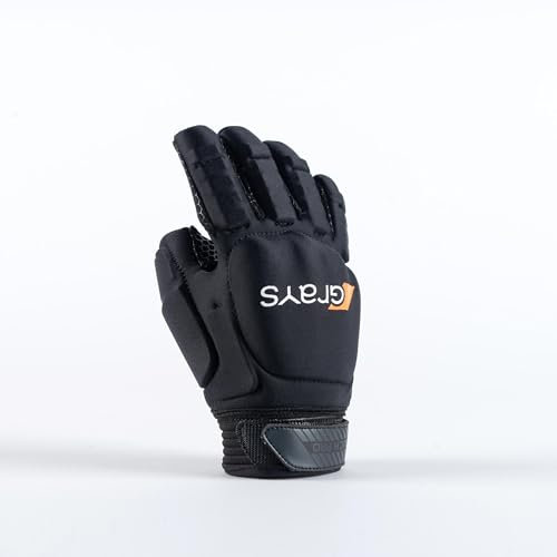 GRAYS Touch Pro Hockey-Handschuh, linke Hand, Schwarz, Größe M
