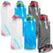 Faltbare Trinkflasche,6 Stück Tragbarer Zusammenklappbare Wassersack,Faltbare Wasserflaschen Set,Wiederverwendbare Wasserflasche mit Schraubverschluss,für Wandern,Abenteuer,Reisen,Unisex Adult(700ML)