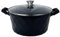 Marmite 6 l - 28 cm - En fonte d'aluminium - Antiadhésive - Pour lait, pâtes, légumes - Avec couvercle en verre - Convient pour tous les types de plaques de cuisson, y compris l'induction