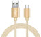 EWANTO 1m USB-A (m) auf micro USB (m) Kabel geflochten Gold Ladekabel 3A Android Smartphones Tablets Kamera und Computer