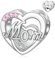 LANBEIDE Mama Charms für Pandora Charms, 925er Sterlingsilber Liebes Herz Beads Familien Beads für Pandora Armband, Geburtstagsgeschenke für Frauen und Mädchen