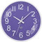 ACCSHINE Radio-Controlled Wall Clock without Ticking Noise, Silent, 30 cm, Quartz, Battery-Operated, Large Wall Clock, Easy to Read for Room, Home, Kitchen, Bedroom, Office, School (Purple)