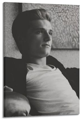 Josh HutchersonBerühmte Film- und Fernsehfiguren, Popmusikfiguren, Poster, Dekoration, Leinwand, Kunstdekoration, Druck, Signaturfoto, Wohnzimmer, Heimdekoration, 30 x 45 cm, Rahmenstil-25