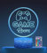 3D Night Light, Creative Gifts 3D Bedroom Lamp, Game Room Decor Lights with 16 Colors Changing Remote Control, Portable Desk Room Table Lamp Christmas Holiday Birthday Gifts for Boys Men