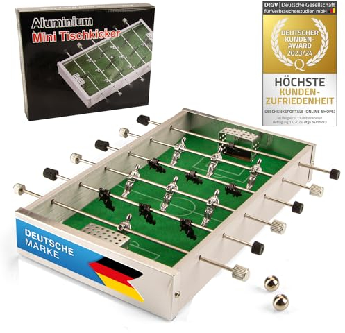 Mini Tischfußball Mobiler Kicker; Tischkicker im Taschenformat Mini Soccer Table für Zuhause & Unterwegs für Groß & klein