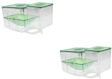 Hohopeti 2stücke Self-Guided Incubator Box Für Isolierte Fischzucht Transparentes Hatching Tank Für Aquarien Schützt Jungfische Und Eier Vor Raubfischen Für Zuhause