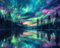 Gutluz Diamond Painting Erwachsene Landschaft 5D Diamant Painting Bilder Erwachsene Aurora Diamond-Painting Kit als Geschenke Weihnachten Neujahr Bastelset Erwachsene Diamond Art
