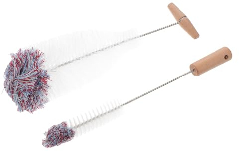 WATIIFUFU 2 Pièces Goupillon Cruche Bouteille D'eau Nettoyeurs De Paille Laveur De Biberon Brosses à Bouteilles D'eau Épurateur De Tasse Brosse Pour Biberon Acier Inoxydable Blanche