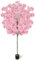 Árbol artificial de cerezo de 180 cm, realista, con maceta de guardería, planta decorativa de imitación floral para jardín, oficina, hogar, boda, hotel